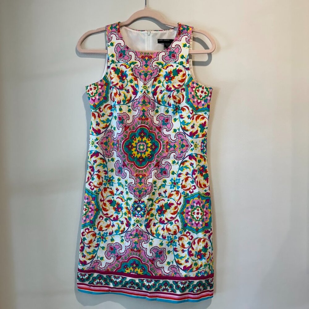 Maggy London Colorful Sleeveless Sheath Dress